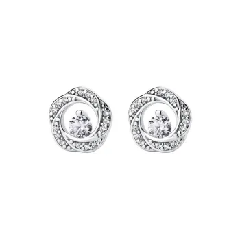SHARK BABY S999 Fine Silver Stud Earrings Women's