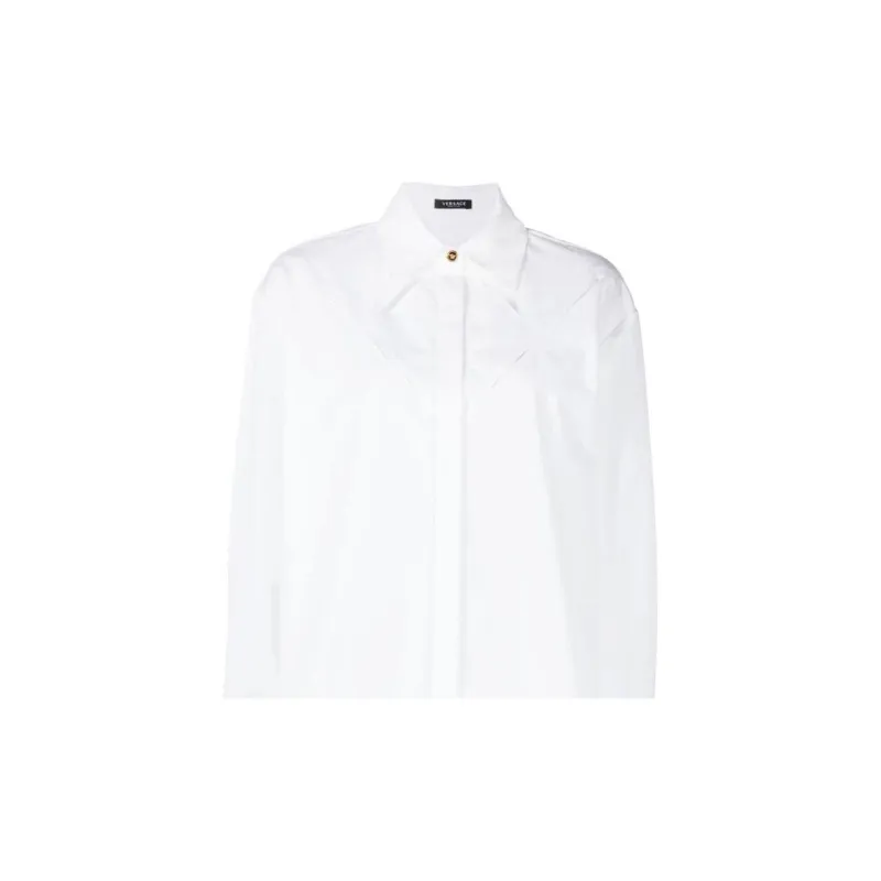 VERSACE Cut out Detail Long sleeve Shirt-4