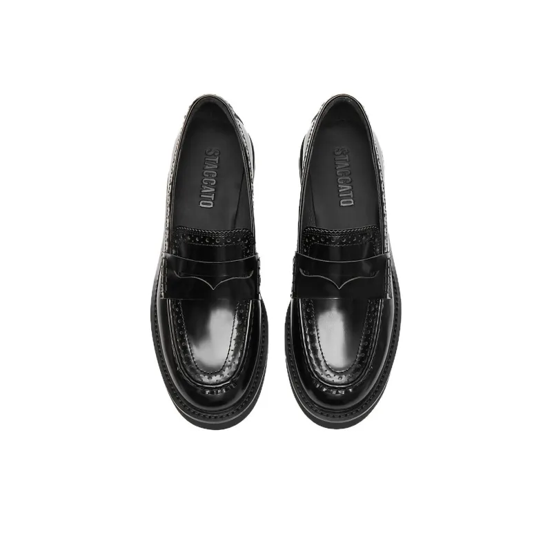 Staccato Oxford Wander Shiny Loafers 3.5cm Women's-3