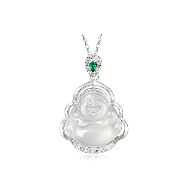 PUTUOSHANWENCHUANG Chalcedony Necklaces Women's-4
