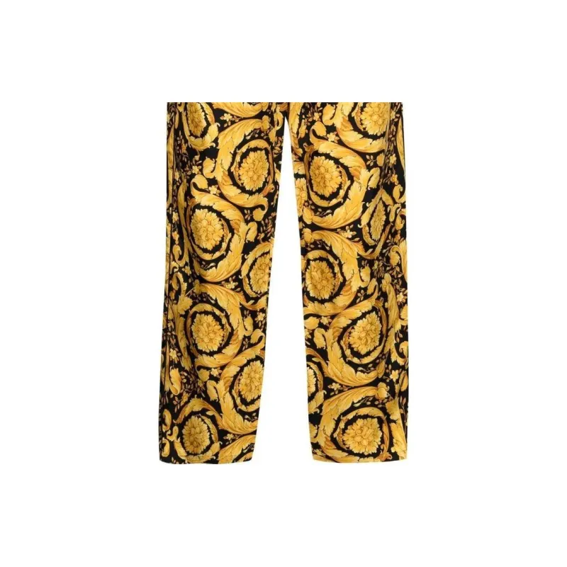 VERSACE Barocco Print Silk Pajama Trousers-3