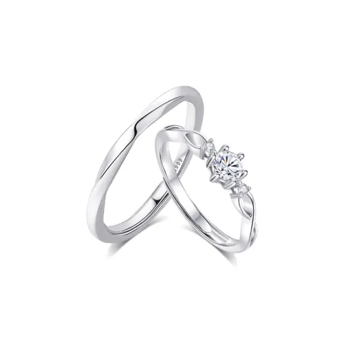 KUMET Sterling Silver Rings Unisex Anniversary Birthday Gift