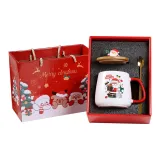 Santa Claus Gift Box Set (Wooden Lid+Spoon)