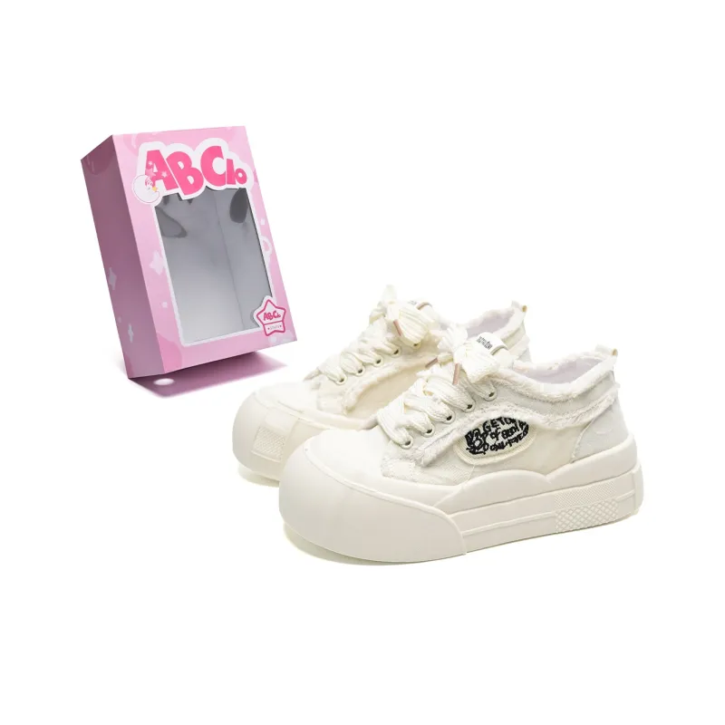 ABCIO Slip-Resistant Water-Resistant And Wear-Resistant Low-Top Skateboard Shoes Women's-6