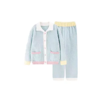 WANANNI Pajama Set Women's Cream Blue