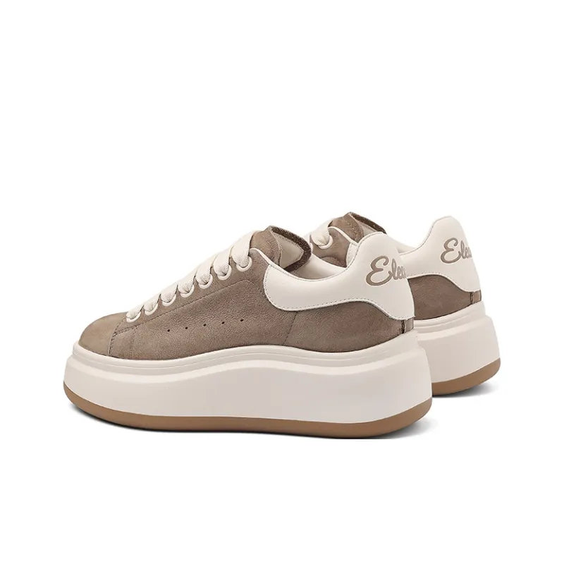 BURGELY Lightweight Height Increasing Low-Top Skateboard Shoes Women's-13