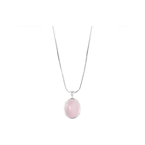 Bubble Scallops Chalcedony Necklaces Women's