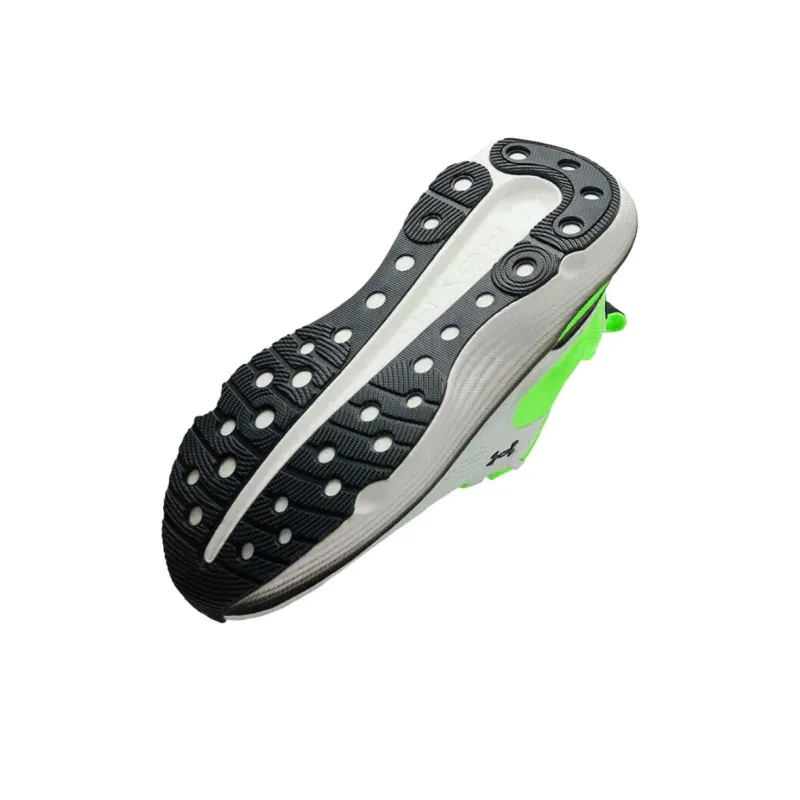 Under Armour Infinite Elite 2 Anti Slip Wear Resistant Low Top Trail Running Sprint Running Shoes Men's White Green-3