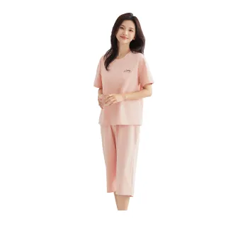 Ordifen Pajama Set Women's Peach Pink