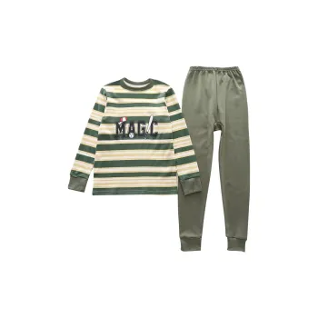 Cotton Gene Thermal Set Unisex Green Dream