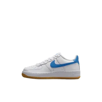 Nike Air Force 1 Low Top Kids Lifestyle Shoes White/Dark Light Brown/Blue Kids'