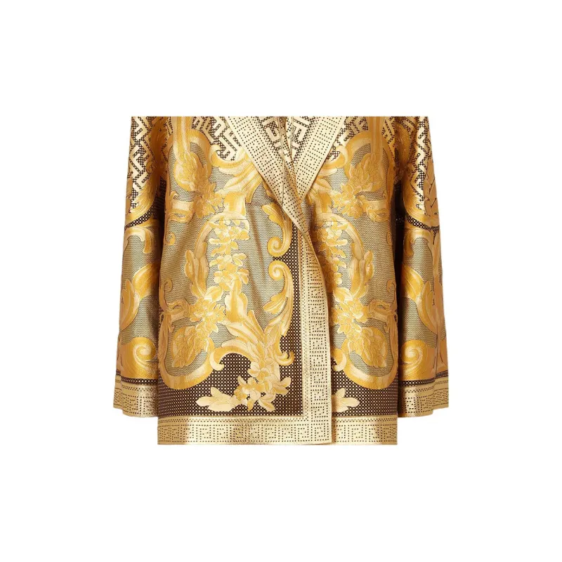Versace X FENDI X VERSACE Leather Jackets Women's Multicolor-3