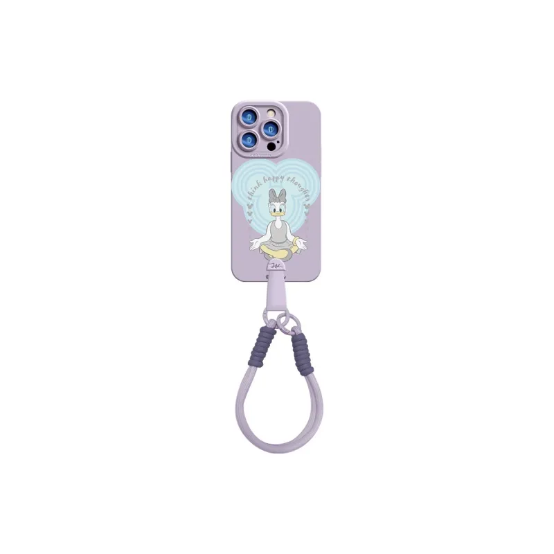 Disney Silicone Material Cute With Lanyard Phone Cases Compatible With Apple 16 Pro Max/15 Pro/15 Plus/14 Pro/13/12/11-4