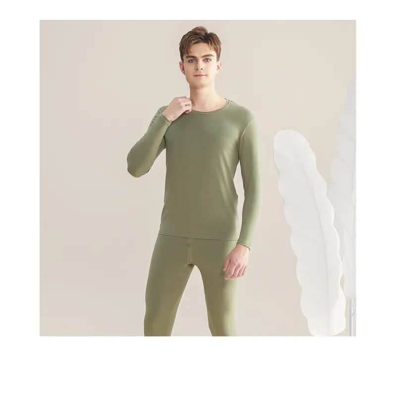 Red bean Men Thermal Sets-1