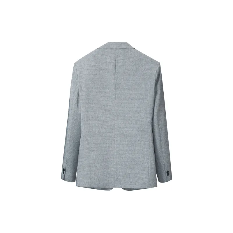 HLA Business Suits Men Blue Gray Pattern 32-1