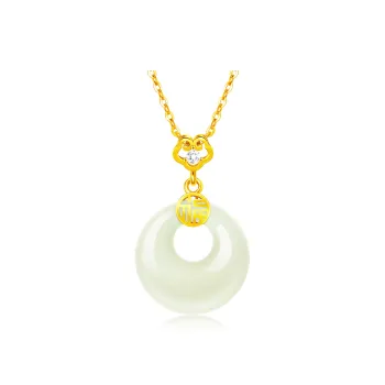 CHINA GOLD Pendants Pale Greenish White Jade Women's