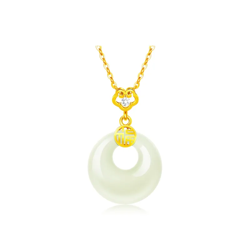 CHINA GOLD Pendants Pale Greenish White Jade Women's-0