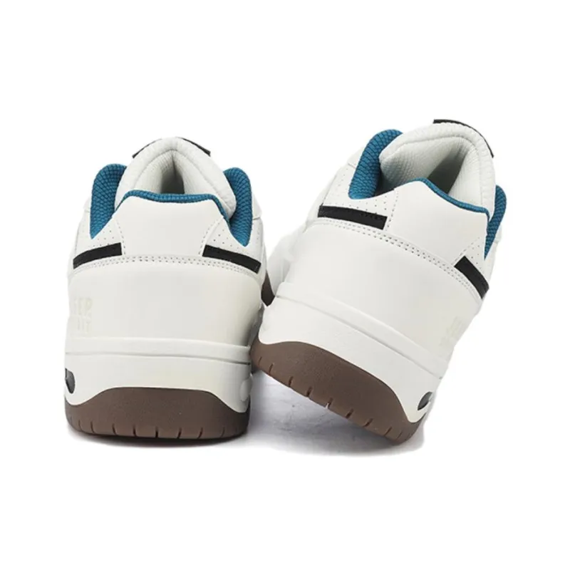 JEEP SPIRIT Slip-Resistant Cushioning Wear-Resistant Height Increasing Low-Top Skateboard Shoes Men's White-3