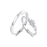 Mobius Couple Rings[Sterling Silver 999]