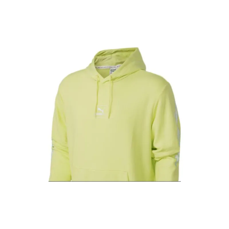 PUMA Sweatshirts Men Green Yellow-2