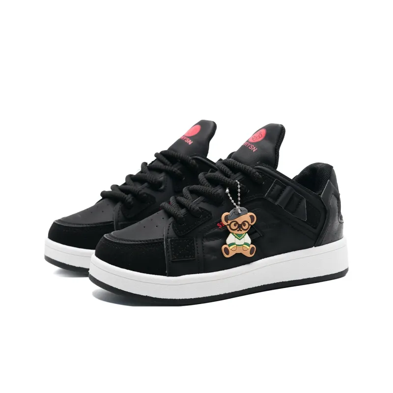 Teddy Bear Collection Slip Resistant And Abrasion Resistant Support Low Top Skateboard Shoes-1