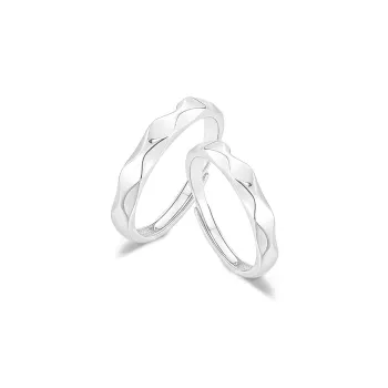 FANFRI Sterling Silver Rings Unisex Birthday Anniversary Sweet Box
