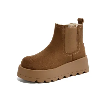 La Chapelle Short Chelsea Boots Women's Yellow