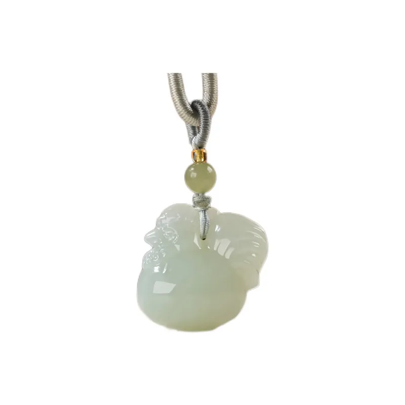 KUNYUYAO Hetian Jade Pendants White Jade Unisex-17