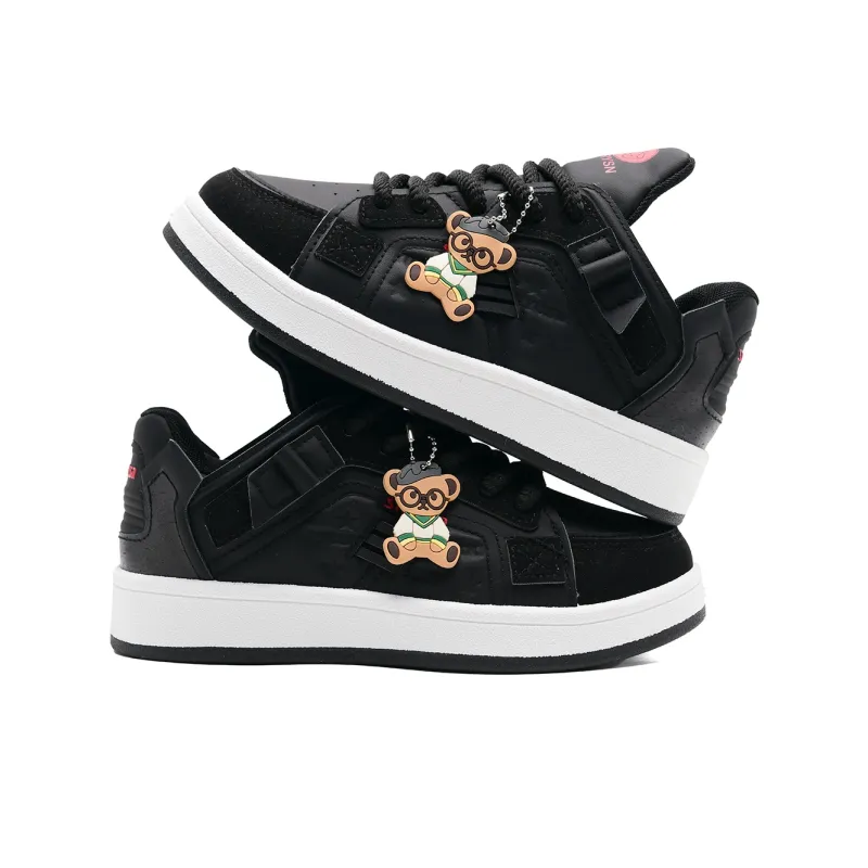 Teddy Bear Collection Slip Resistant And Abrasion Resistant Support Low Top Skateboard Shoes-3