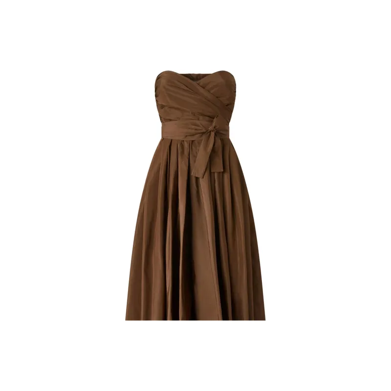 PINKO Strapless Wrap Detailed Dress-5