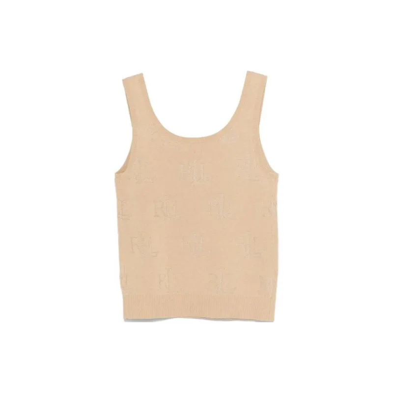 LAUREN RALPH LAUREN Jacquard Logo Knitted Top-1