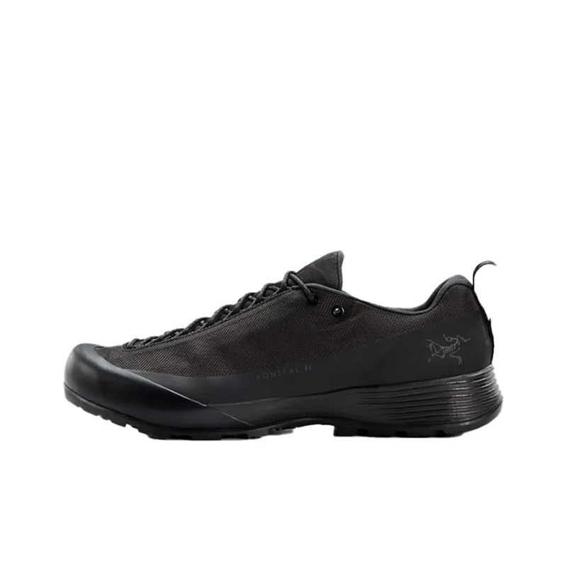 Arcteryx Konseal FL Cushioned Slip-Resistant Abrasion-Resistant Breathable Low-Top Running Shoes Men's Black-0