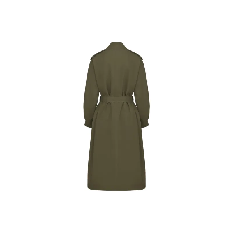 DIOR Trench Coats Women's Green-1