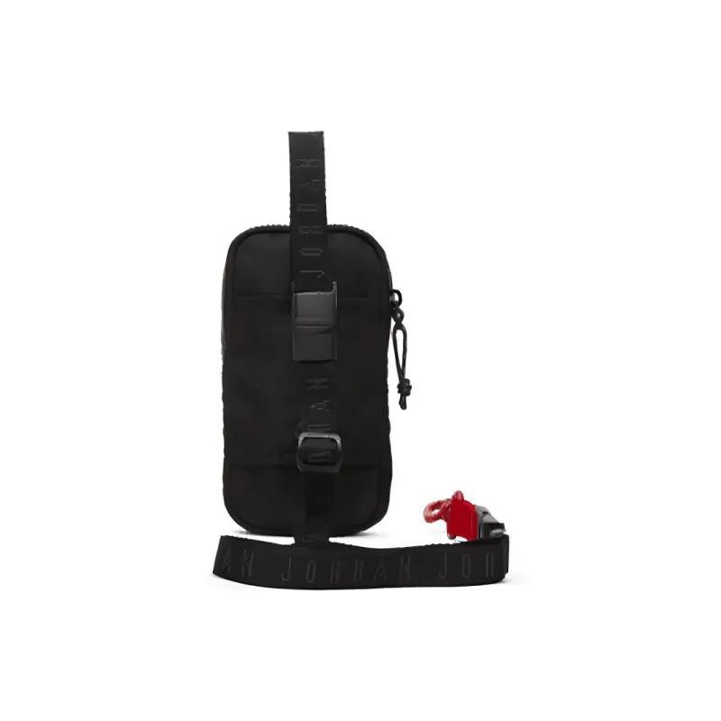 Jordan Polyester One Shoulder Crossbody Cell Phone Pouch Regular Unisex Black-4