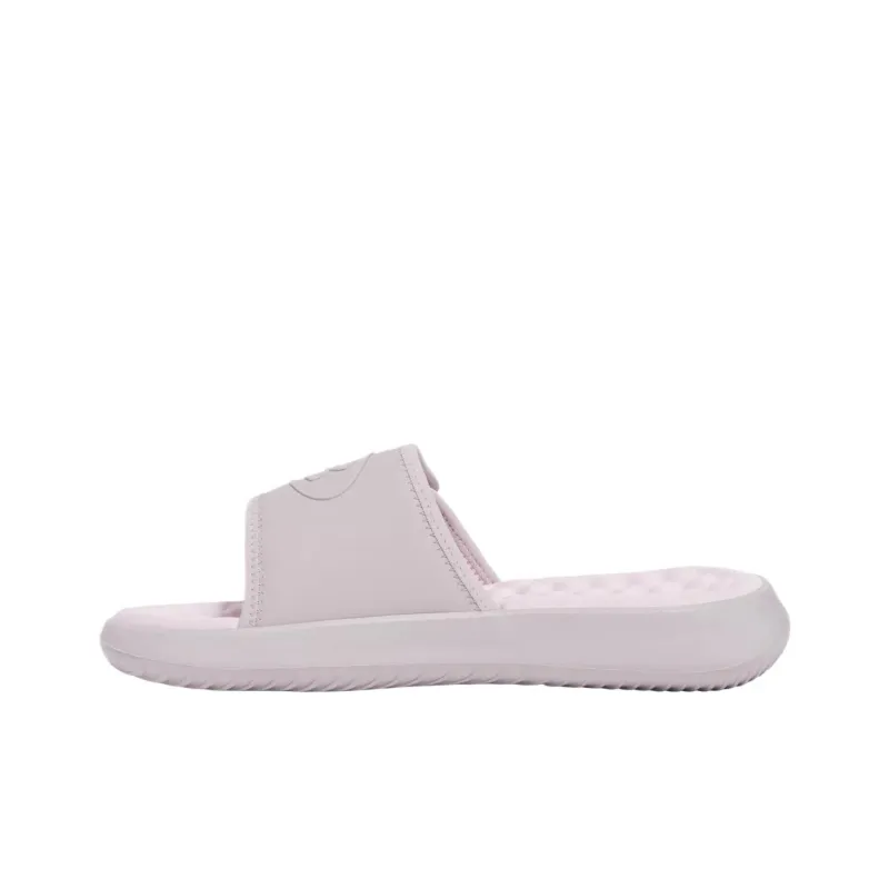 Under Armour EVA Slip Resistant Slide Slippers Women's Gray Pink-0