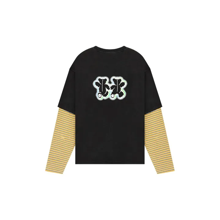 WE11DONE Teddy twins Layered T shirt-1