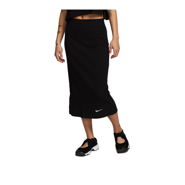 Nike Sportswear As W Nsw Rib Jrsy Skirt Black L - POIZON