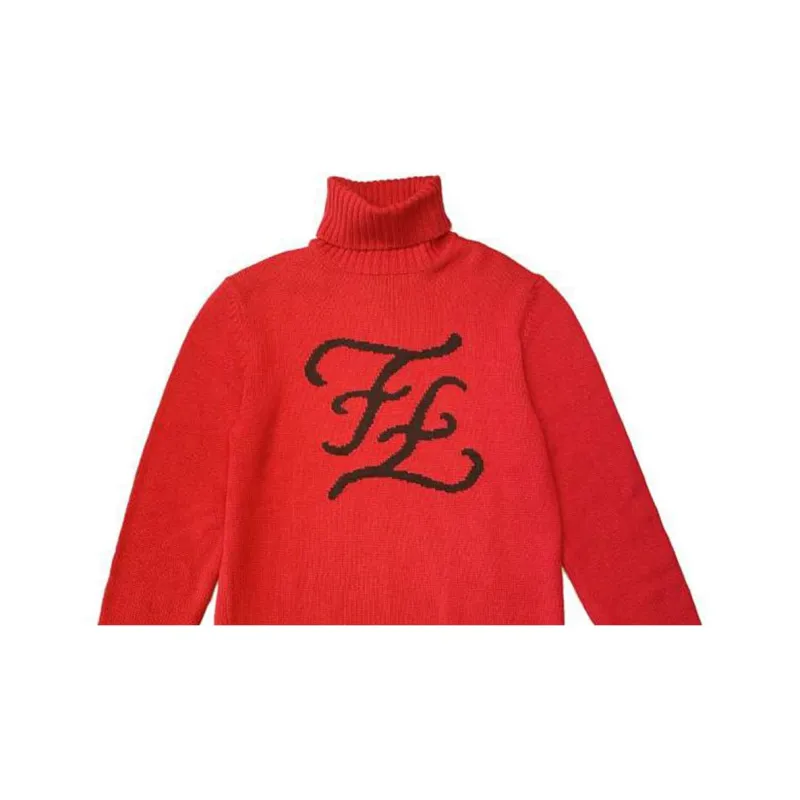FENDI Cashmere Sweaters Men Red-2