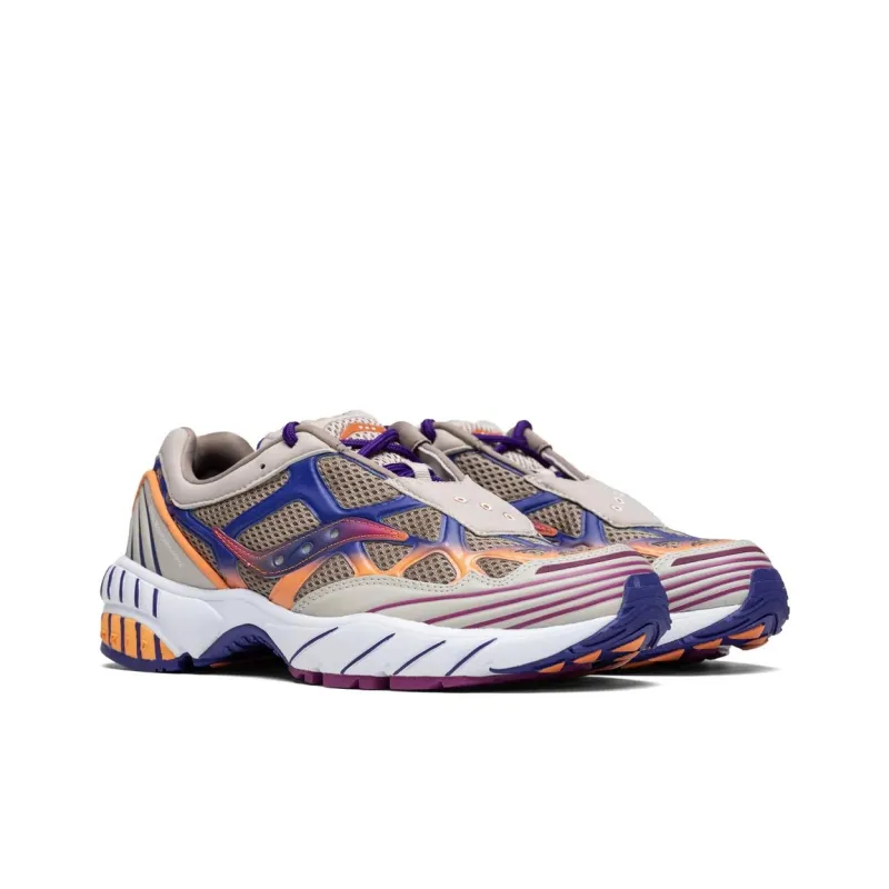White Mountaineering x Saucony Grid Web Anti-Slip Wear-Resistant Low-Top Casual Running Shoes Men's Tan-2