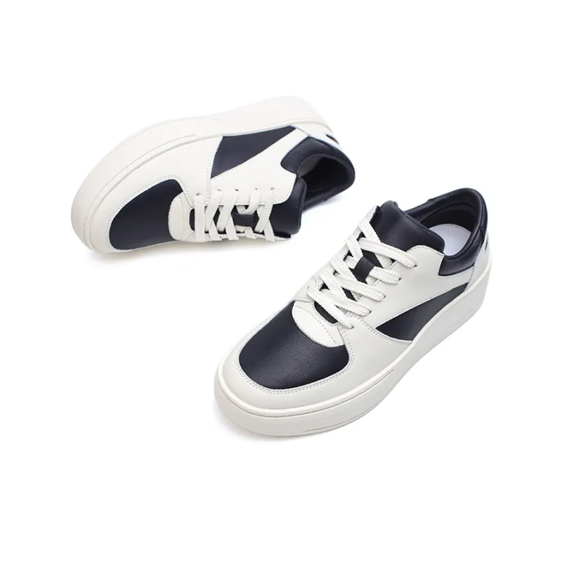 MILLIE'S Abrasion Resistant Low Top Skateboard Shoes Men's Black White-2