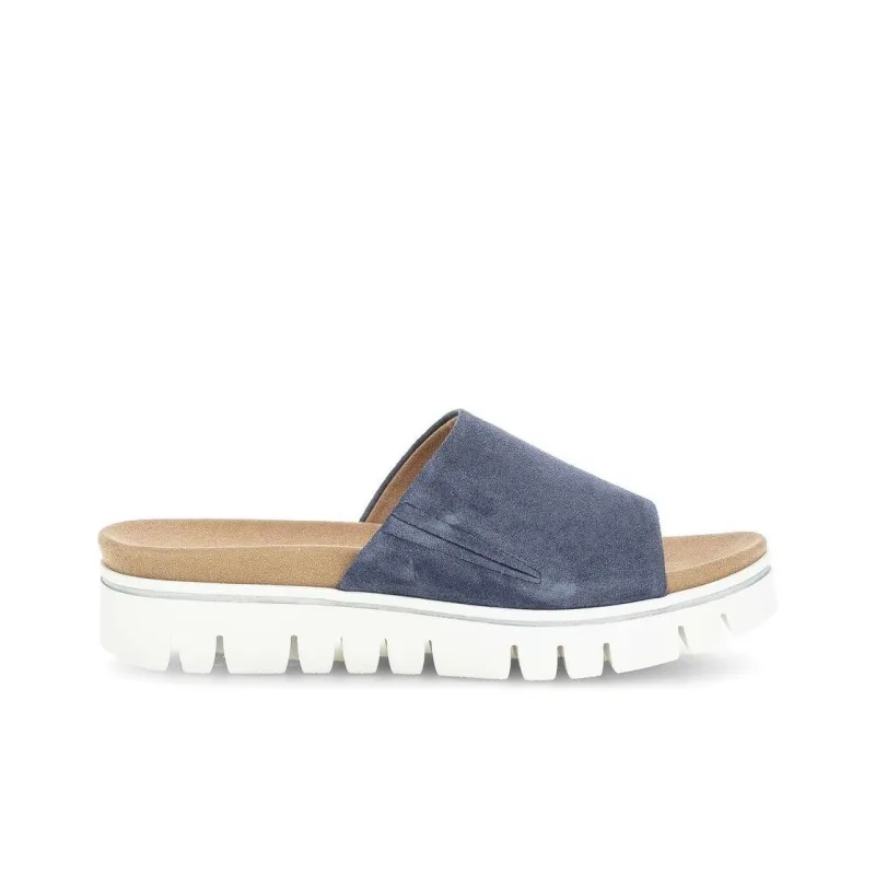 Gabor Abrasion-Resistant Slide Slippers Unisex Blue-2