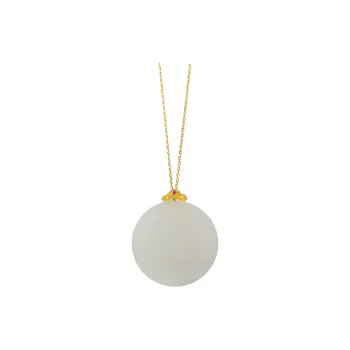 Linguanying Hetian Jade Necklaces Smoky Purple Women's