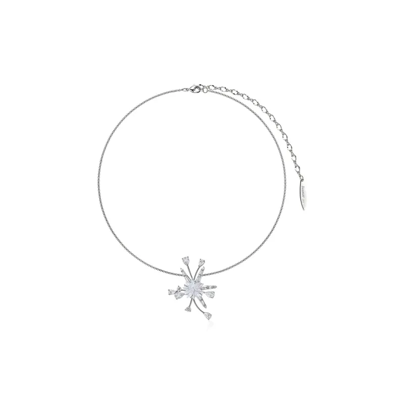 BOONEE ALUS White Gold Plated Copper Necklaces Women's-0