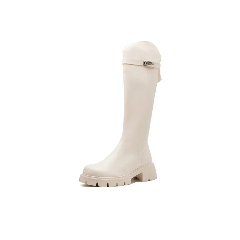 A Poinsettia Princess Knee high Boots 5.5CM Women's-10