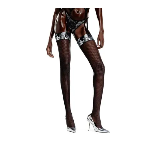 DIESEL X Savage X Fenty Fishnet Tight High Stockings 'Black'