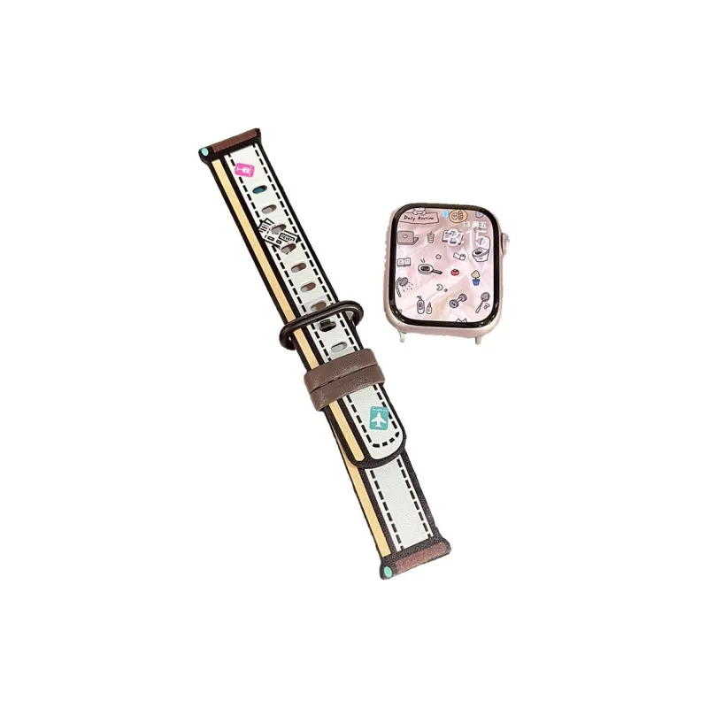 Fly Watch Band Apple Compatibility Genuine Leather Material-8