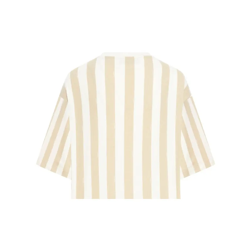 FENDI Striped Crewneck T Shirt Dress-6