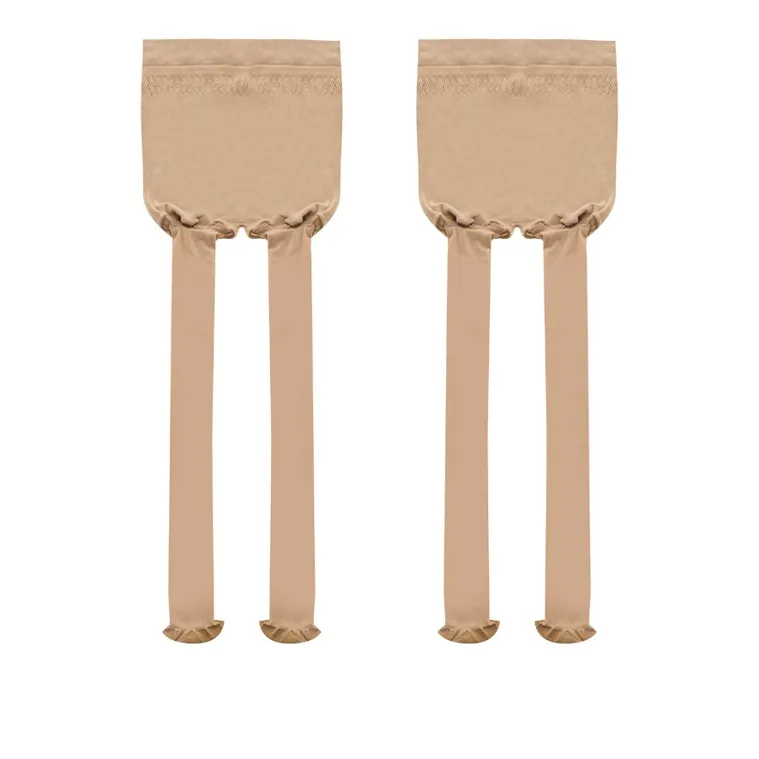 Avanti Summer 1D Extra Thin Stockings Women's 2 Pack Nude Leg Magic Tool-0