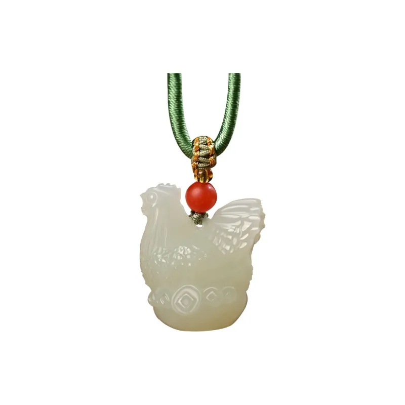 KUNYUYAO Hetian Jade Pendants White Jade Unisex-28