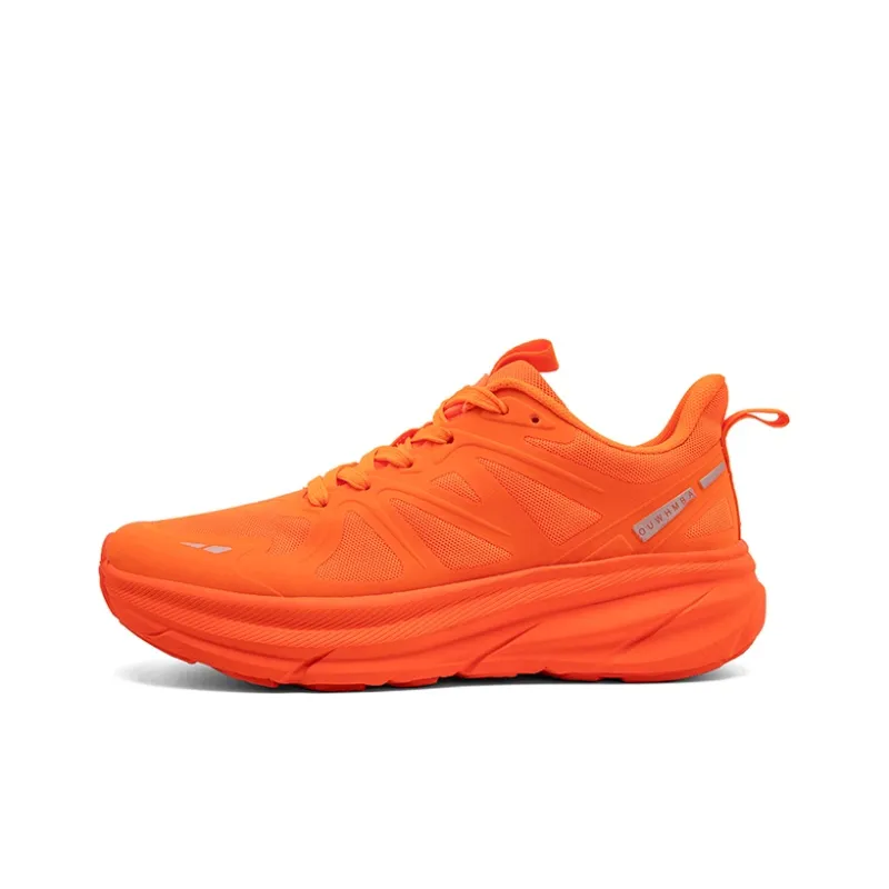 OUWENHEIMANBA Running Shoes Unisex Low Top Black/Neon Orange/White/Gray/Green/Gold-7